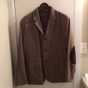 Tommy Hilfiger Houndstooth Blazer w/ elbow patches